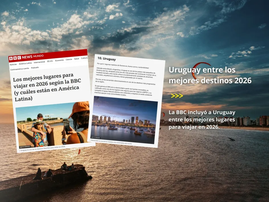 Foto sobre BBC incluye a Uruguay entre los mejores destinos para viajar en 202